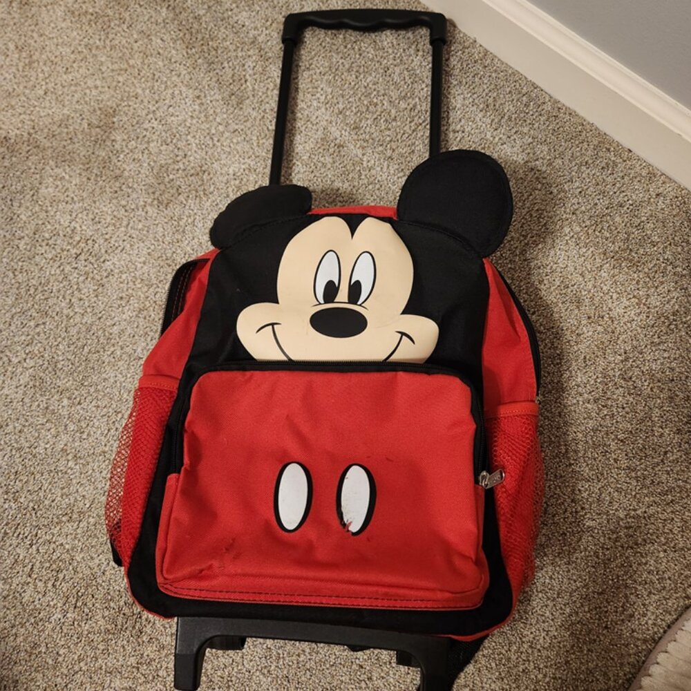 Kid's Mickey Backpack and Rolling Bag